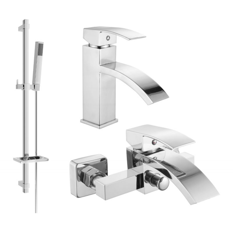 Zestaw wannowy Mexen Libra chrom 745103DQ77-00 1 szt.