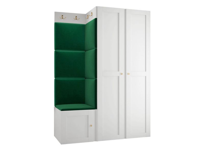 Zestaw MIRJAN 24 Orion Ramiro XXIII biały + butelkowa zieleń 1 kpl.