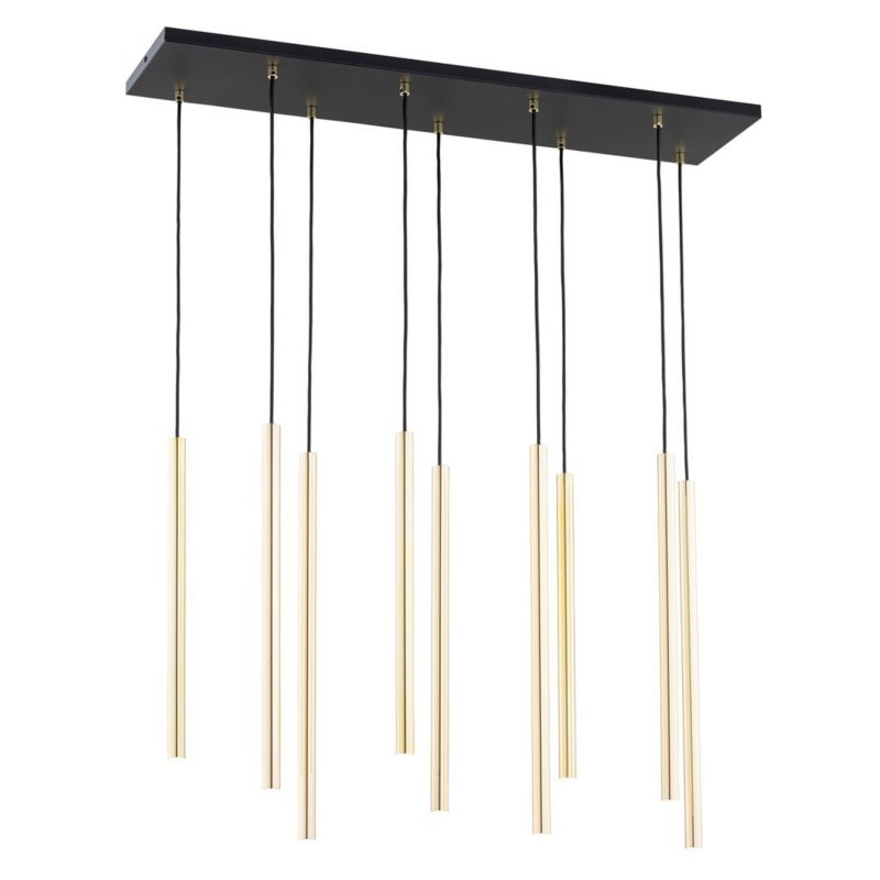 Lampa wisząca Emibig Selter złoto-czarna wym: 130 x 90 x 22 cm 9xG9 x 8W 1 szt.