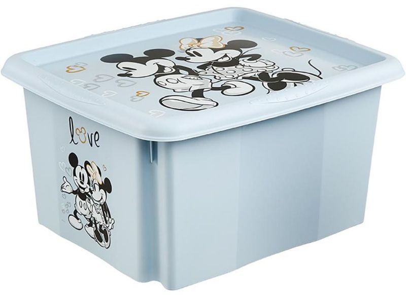 Pojemnik do przechowywania Keeeper Karolina 24 l z pokrywą, jasny niebieski, polipropylen, 1 szt.