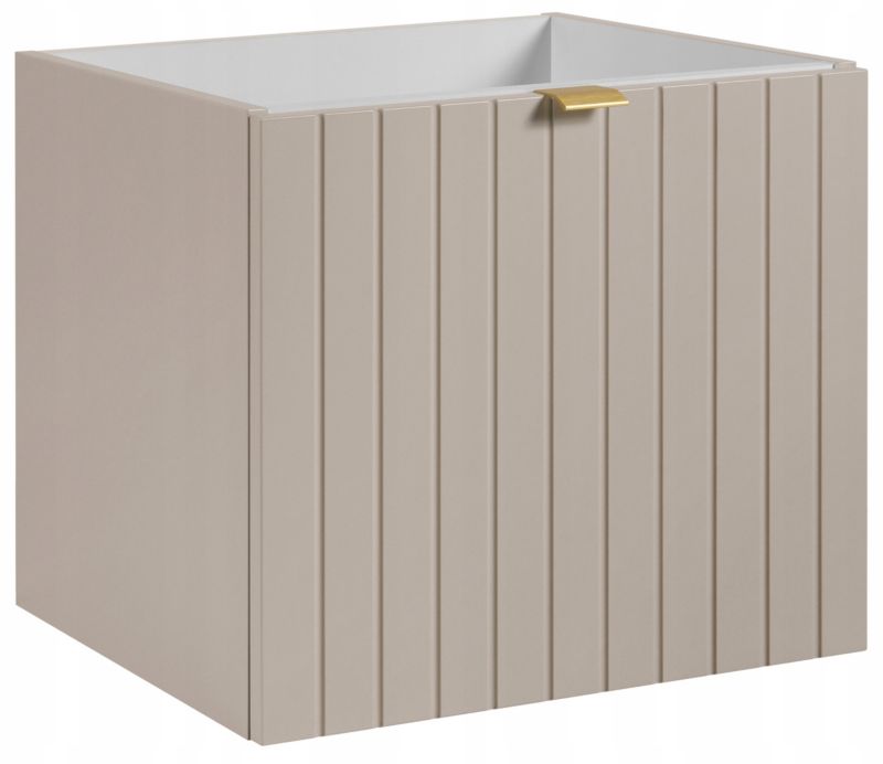 Szafka pod umywalkę Furnidea 50 cm lakierowana frezowana kaszmir półmat Harmo 1 szt.