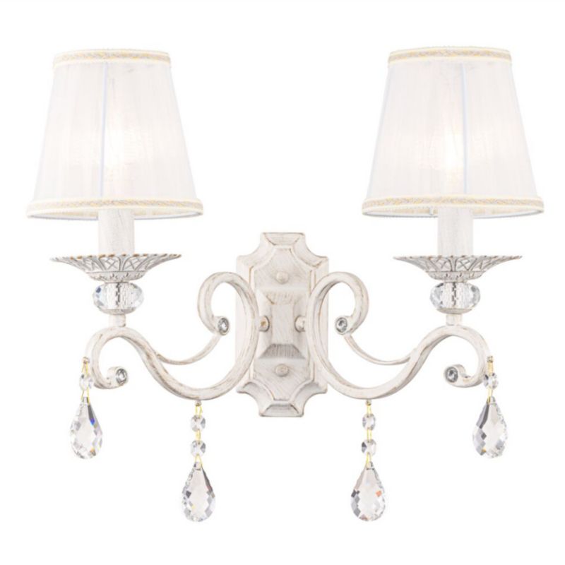 Kinkiet ścienny Maytoni Grace biały styl klasyczny 2 x E14 x 40W IP20 wym: 39 x 39 x 25 cm - 1 szt.