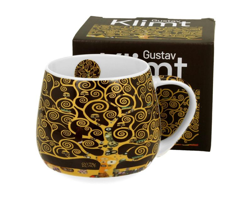 Kubek Baryłka Klimt Tree of Life DUO porcelanowy z obrazem 430 ml 1 szt.