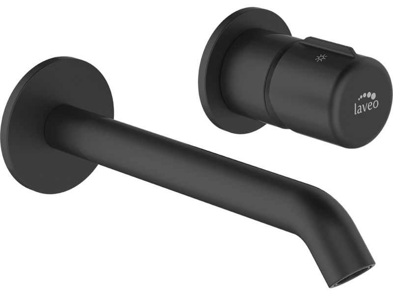 Bateria umywalkowa Laveo Pretto podtynkowa czarna 1 szt.