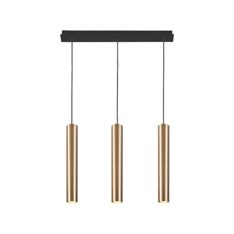 Lampa wisząca Nowodvorski Lighting Eye mosiądz-czarna wym: 130 x 6,5 x 62 cm 3xGU10 x 10W 1 szt.