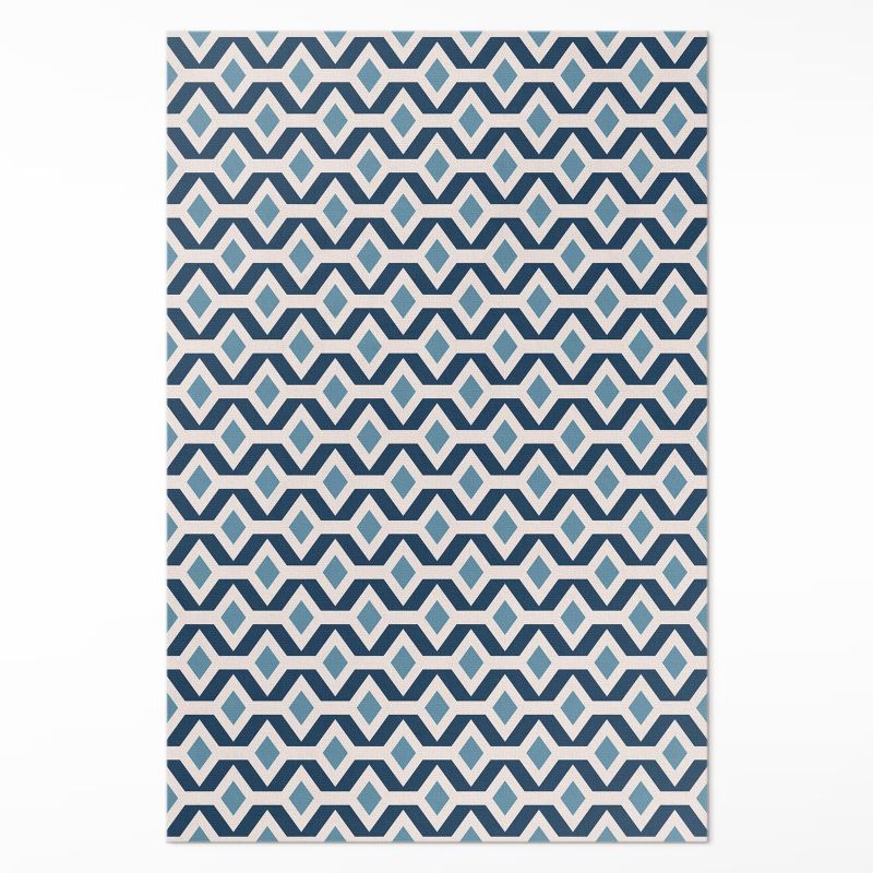 Ozdobny Dywan Winylowy Wallfluent 90x60 cm Geometryczny wzór 1 szt.