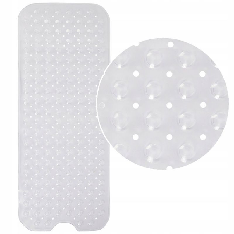 Mata łazienkowa Rodeno transparentna antypoślizgowa do wanny 1 szt.