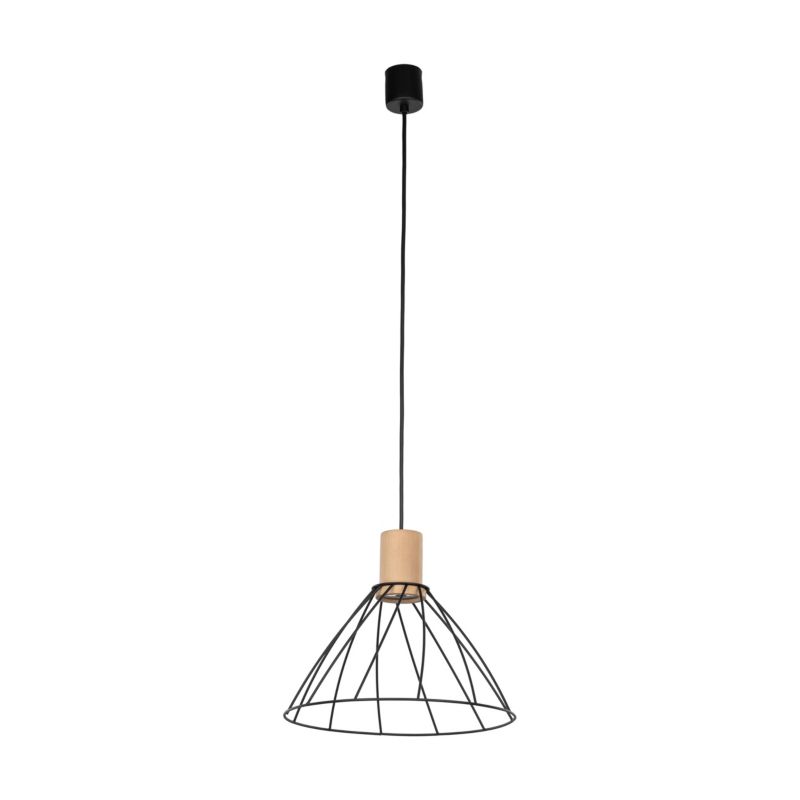 Lampa wisząca Tk-Lighting Modesto Black druciaki - 1szt.