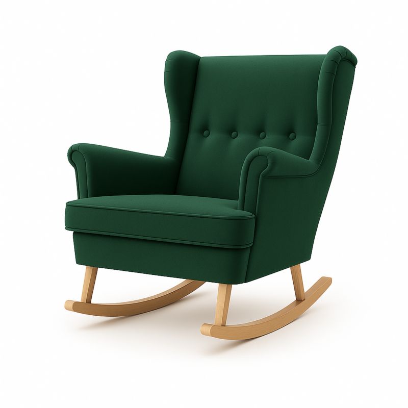 Fotel uszak Sofello welurowy na płozach 1 szt