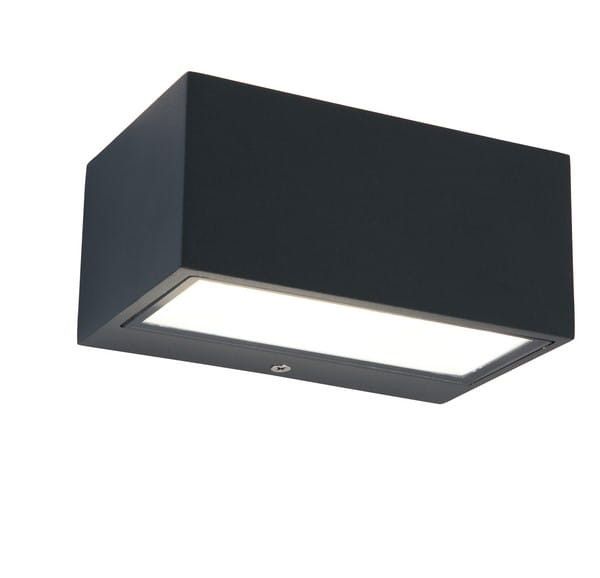 Kinkiet ścienny zewnętrzny Lutec Gemini antracytowo-biały LED 11W 4000K 500lm IP54 wym: 6,5 x 8,9 x 14 cm aluminium - 1 szt.