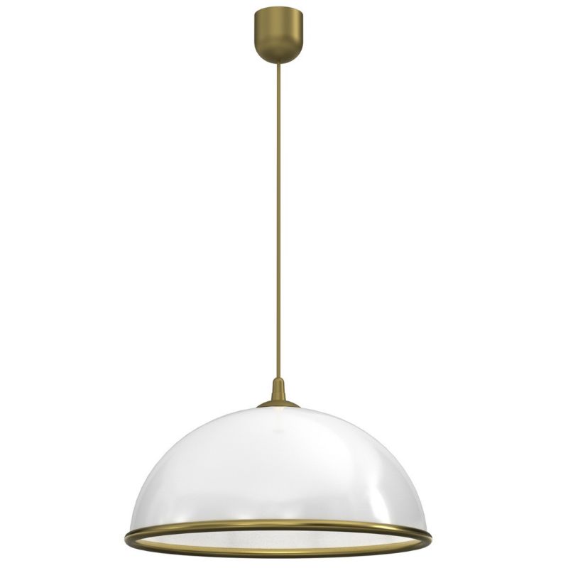 Lampa wisząca Luminex Kuchnia biało-złota wym: 90 x 41 x 41 cm 1xE27 x 15W 1 szt.