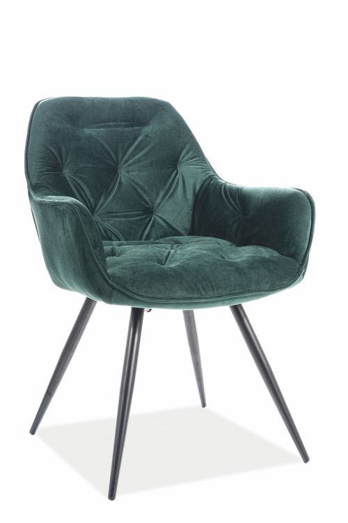 Krzesło Signal CHERRY VELVET zielone 1 szt