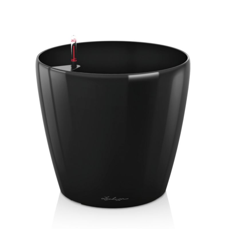 Doniczka Lechuza Do Domu Ogrodu CLASSICO 60/56 Czarny 1 szt Połysk 1 szt