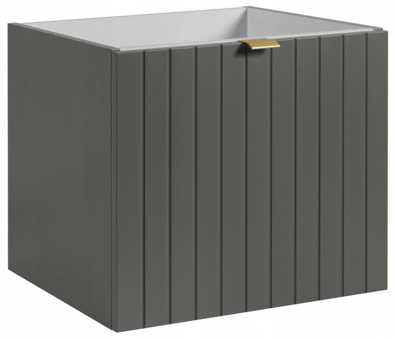 Szafka pod umywalkę Furnidea 50 cm lakierowana frezowana kaszmir półmat Harmo 1 szt.