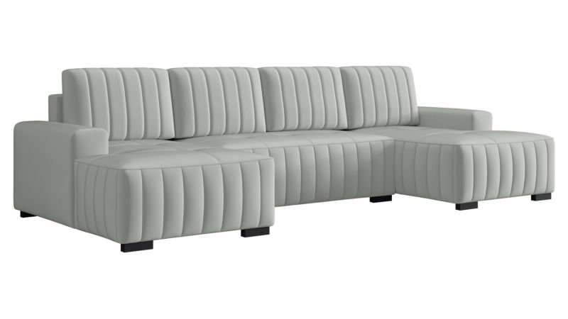 Narożnik z funkcją spania MIRJAN 24 Hugo U jasny szary 1 szt.