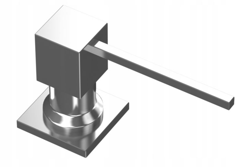 Dozownik Na Płyn Granitan Kwadratowy Chrom Do Zlewu Kuchennego 1 szt.