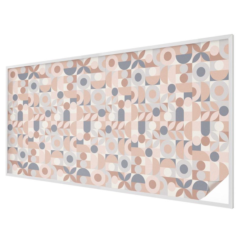 Folia Na Okno Wallfluent 200x100 cm Chroni Prywatność i Zapewnia Dyskrecję Geometryczne kształty harmonia kolorów 1 rol.