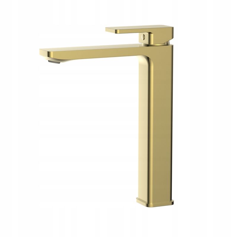 Bateria umywalkowa wysoka Durasan Montana złoty szczotkowany z korkiem clik-clak 1 szt.