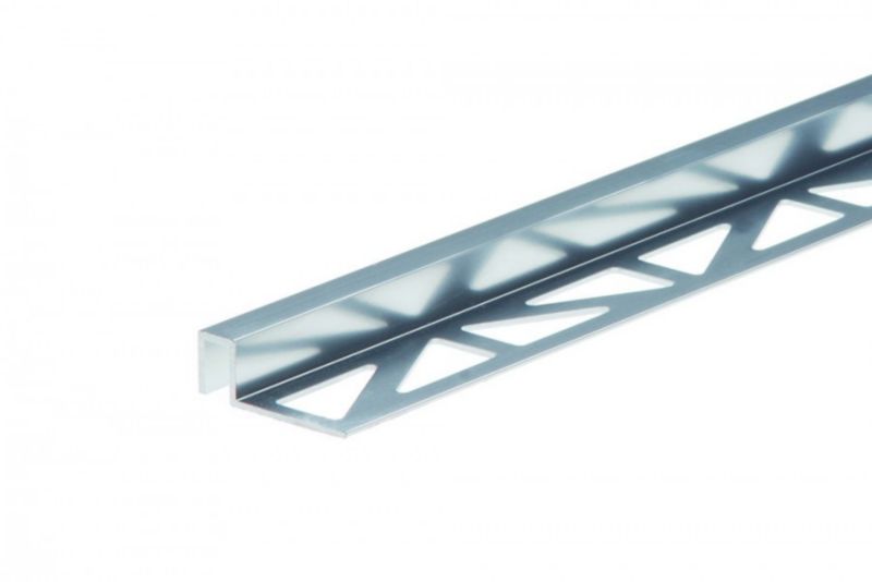 Profil do glazury krawędziowy Cezar Srebrny El-Poler 2500x10x8mm aluminiowy 1 szt.