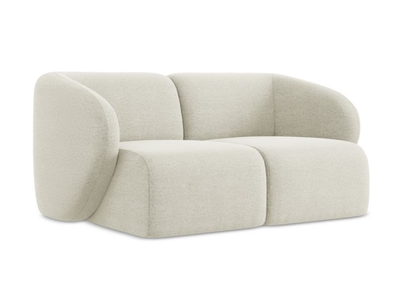 Modułowa sofa 2-osobowa LaMiaSofa CERVO z tkaniny bouclé 174x94 cm piaskowy 1 szt.