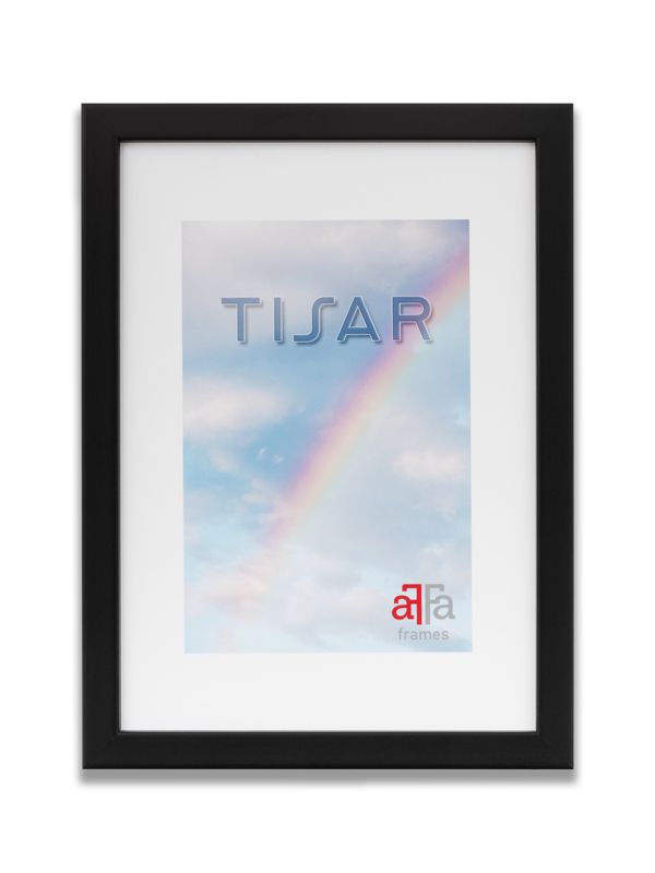 Ramka drewniana Tisar 21x29,7 (A4) cm Czarna 1szt.