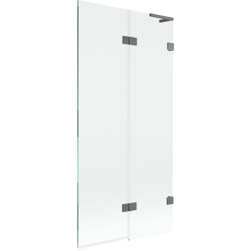 Parawan nawannowy Mexen Lunar L gun metal 90x150 cm 2-skrzydłowy 1 szt