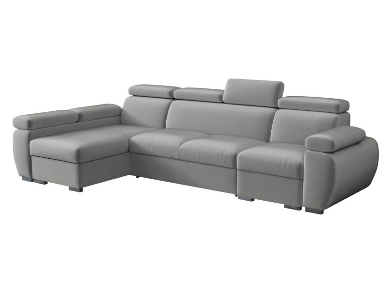 Narożnik z funkcją spania MIRJAN 24 Boston LCP lewy LCP+2R+1P(65) jasny szary 1 szt.