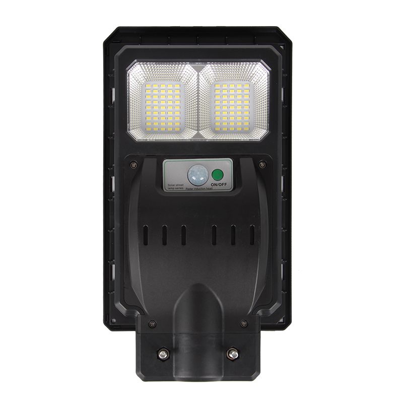 Lampa LED solarna uliczna MasterLED 100W IP65 6000K z czujnikiem PIR i pilotem czarna 1 szt.
