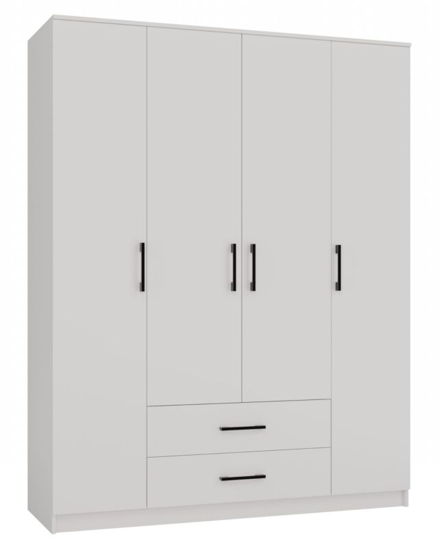 Szafa Topeshop Romana 160 Bez Lustra 2 Szuflady 160cm Biel 52x160x205 cm 1 szt.