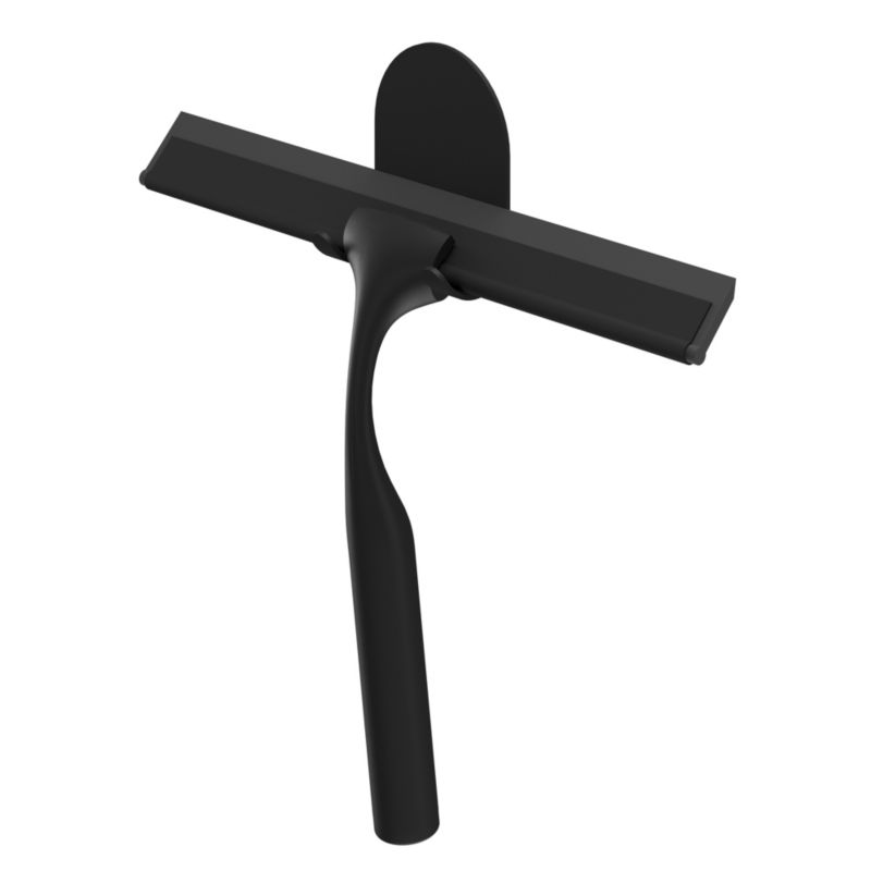 Ściągaczka do kabiny prysznicowej z wieszakiem GoodHome Cavally czarna