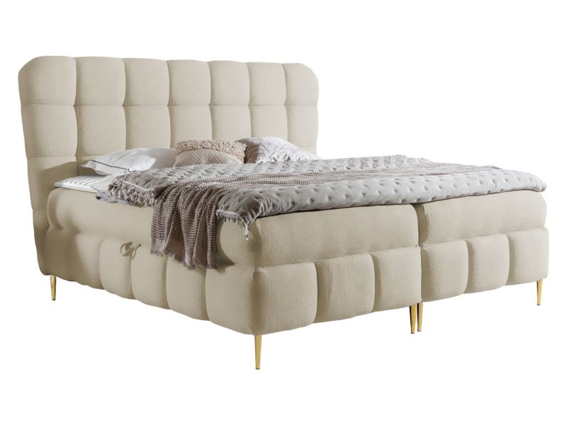 Łóżko kontynentalne MIRJAN 24 Lolly 120x200 kremowy 1 szt.