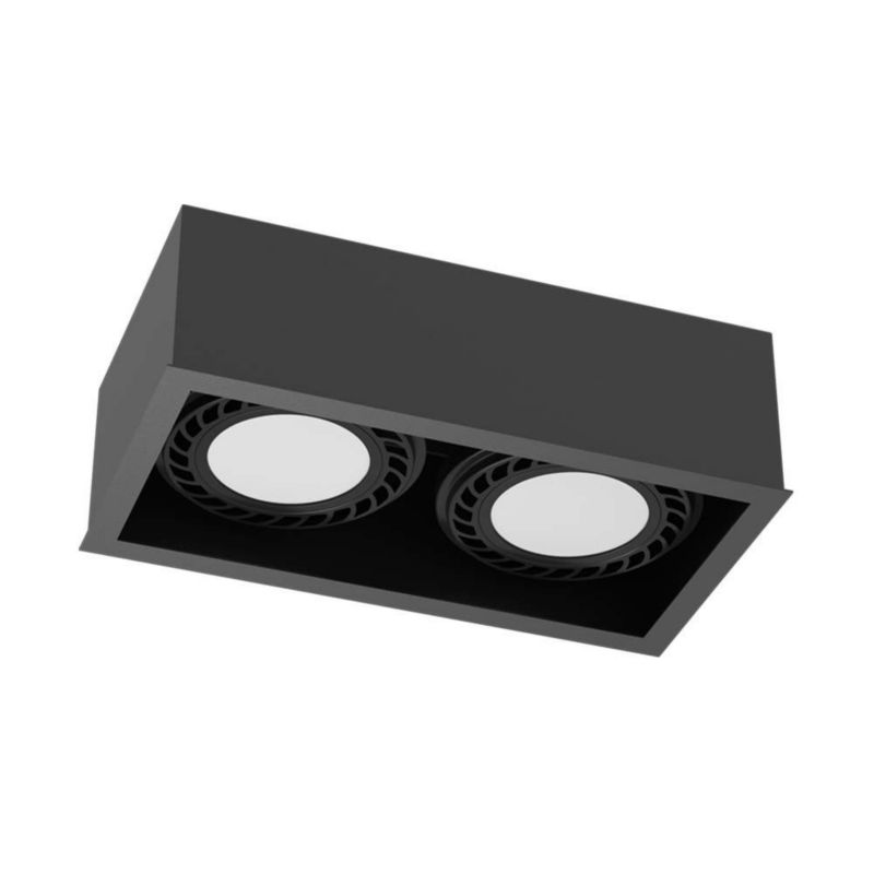 Spot Brosline Cage czarny 2 x GU10 x 18W IP20 wym: 8,5 x 25,5 x 13,5 cm - 1 szt.