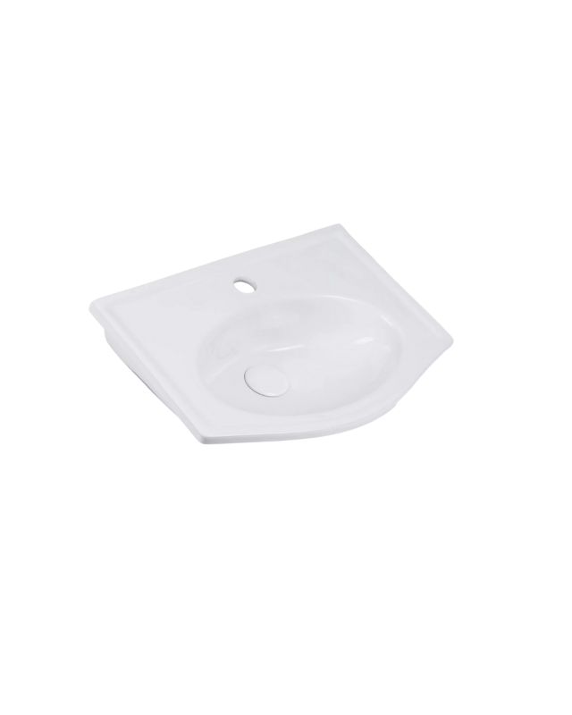 Umywalka ścienna Uptrend VIENNA biały połysk, z otworem na baterię 1 szt.