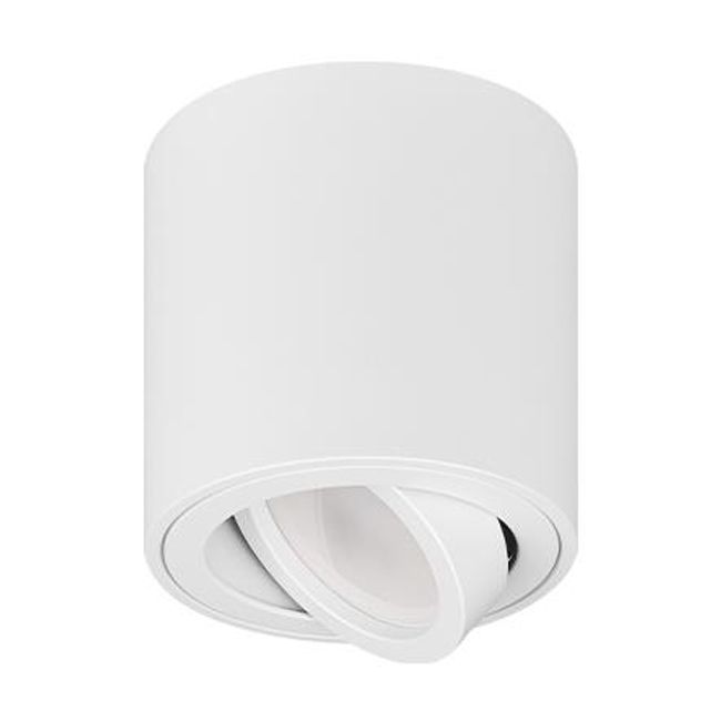 Oprawa lampa natynkowa MasterLED GU10 80x84 mm IP20 ruchoma tuba okrągła biała 1 szt.