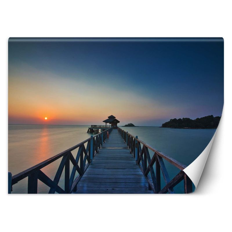 Fototapeta Feeby Zachód słońca pomost 250x175 1 szt