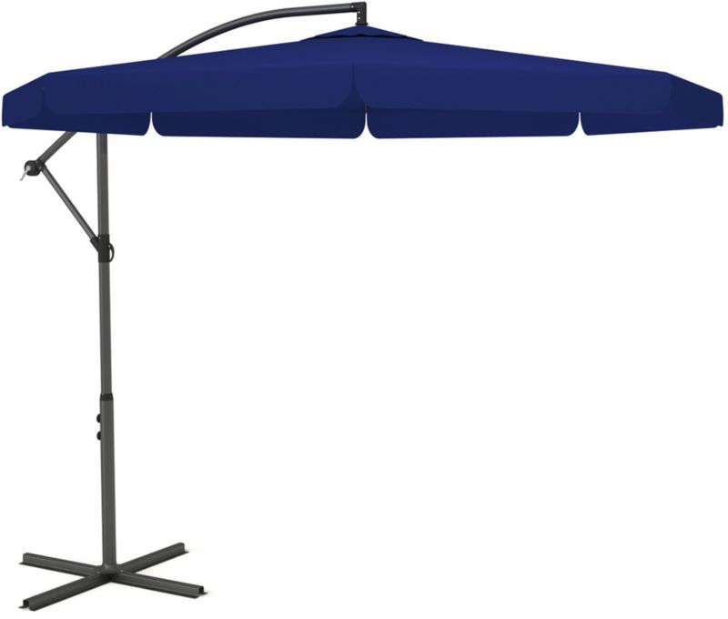 Parasol FUNFIT HOME&GARDEN ogrodowy z wysięgnikiem 8-ramienny granatowy 350 x 250 cm 1 szt.