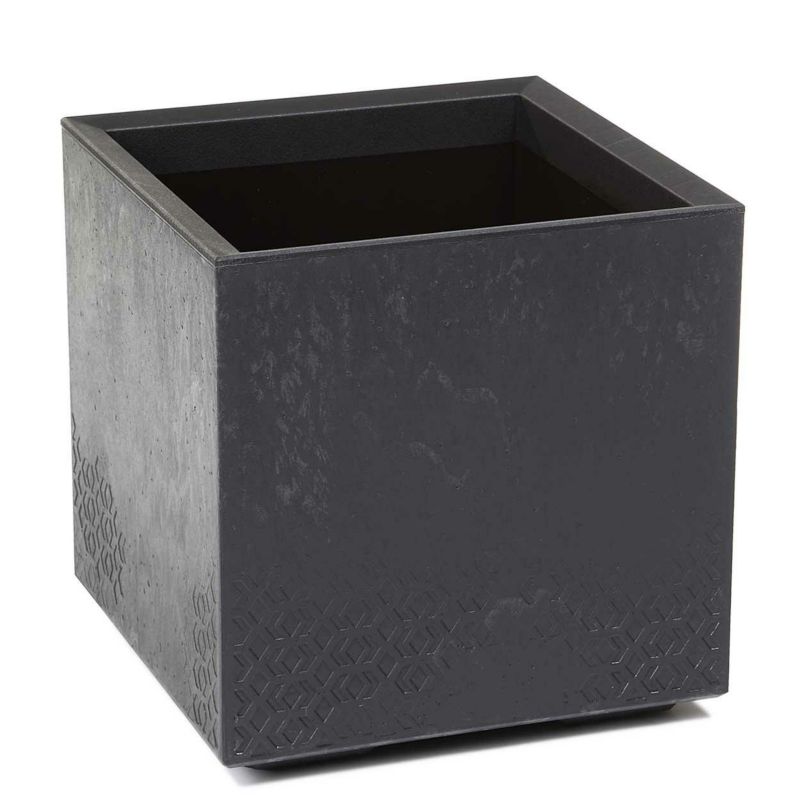 Donica HowHomely Tworzywo ECO Czarne 39x39 cm 1 szt.