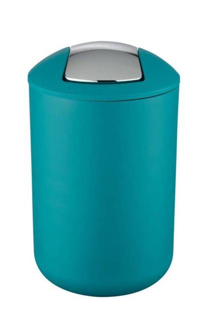 Kosz na śmieci Wenko Brasil turkusowy 6,5 l z obrotową pokrywą Swing-Bin 1 szt.