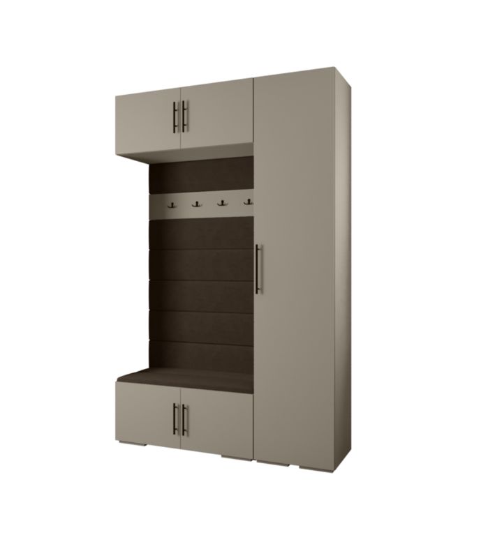 Garderoba do przedpokoju Abiks INOVA 3 Z19 kaszmir+czarny+manila04 1 szt.