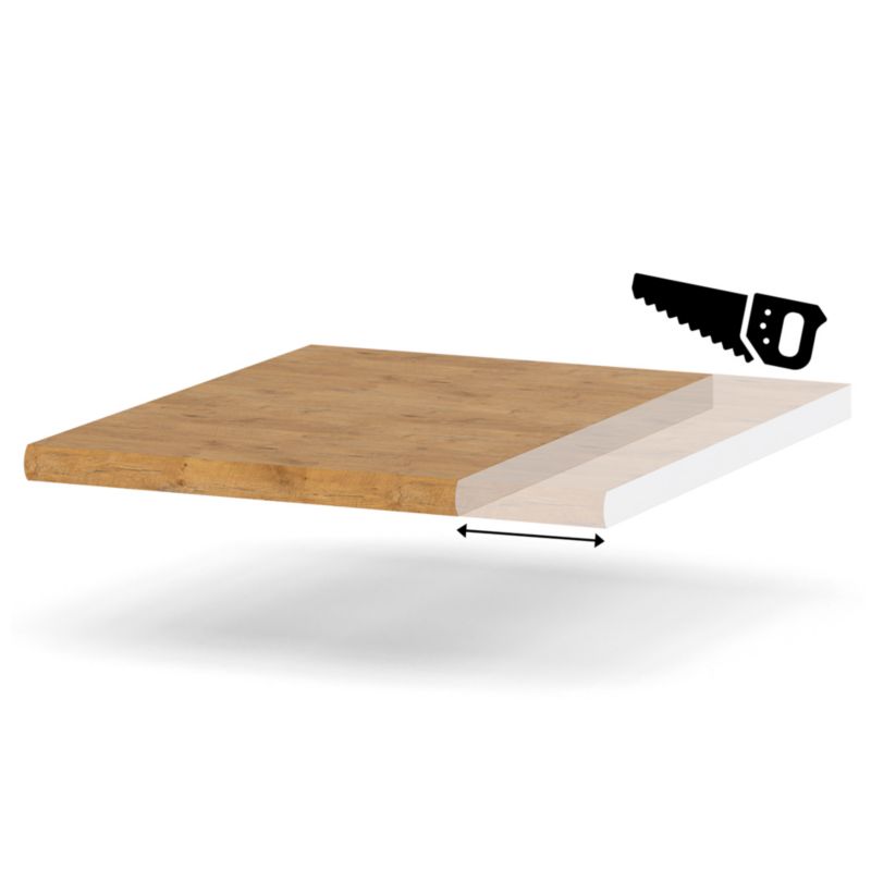 Blat Kuchenny Hurtownia-Mebli 28mm Blande 30-39 39cm Dąb Lancelot 39x60x cm 1szt.