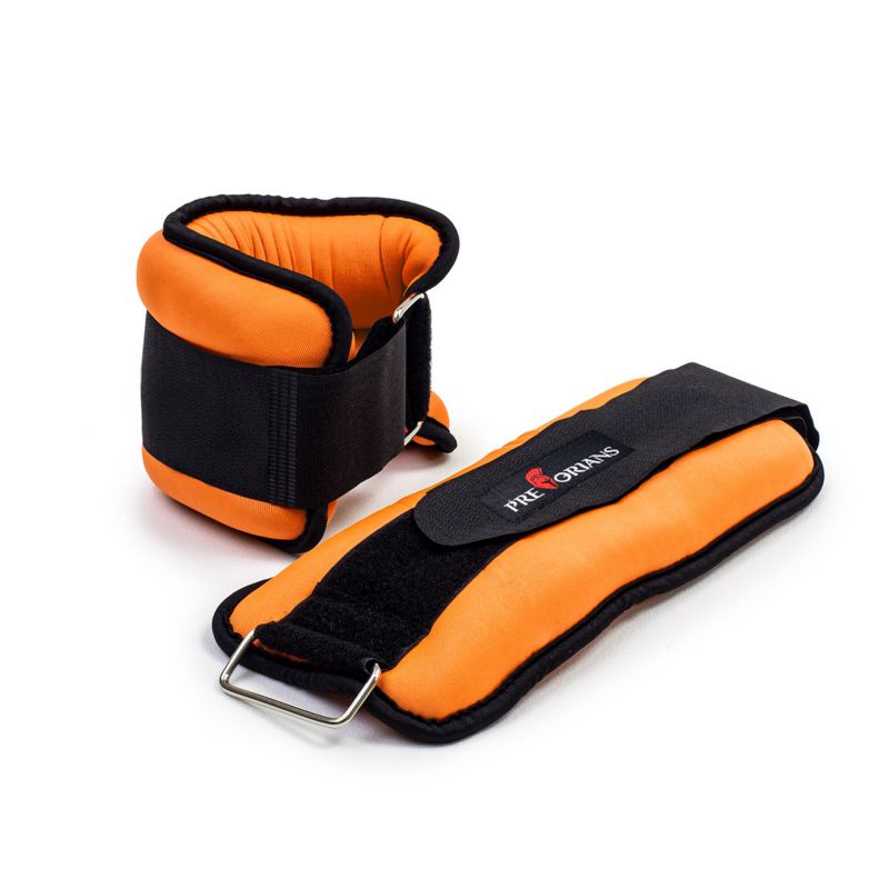 Ciężarki na ręce i nogi Pretorians obciążniki 2x1,5 kg na trening siłowy fitness pomarańczowe zestaw