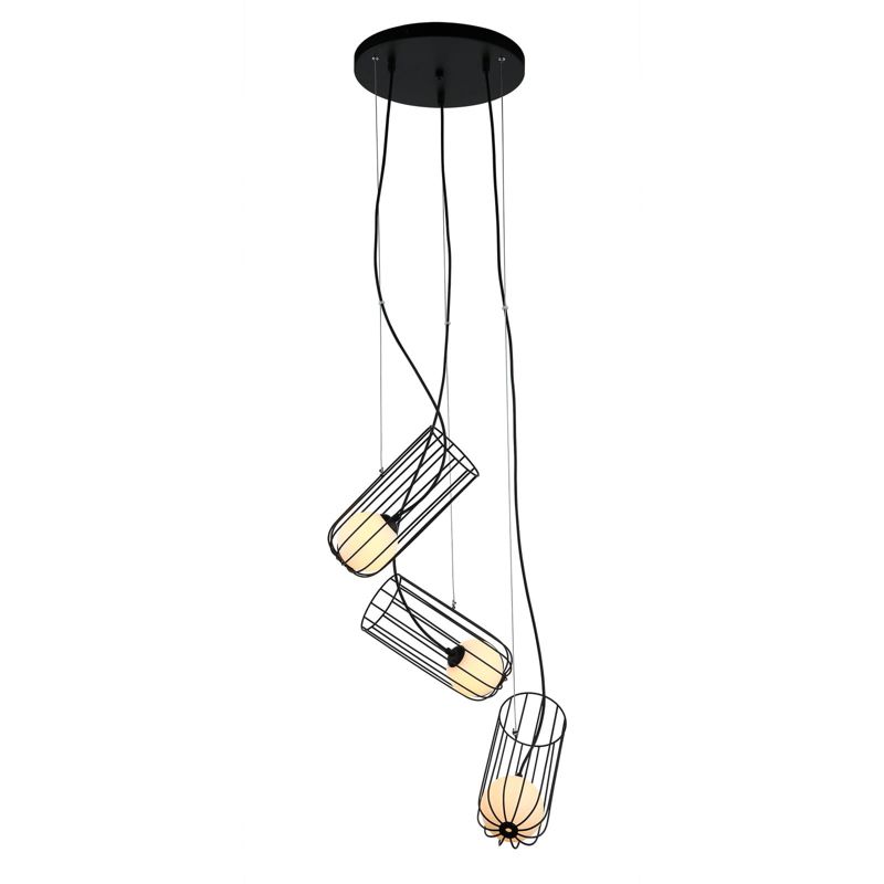 Lampa sufitowa wisząca Italux Coco 9721 czarno-biała nowoczesna 3xG9 x 25W 1 szt.