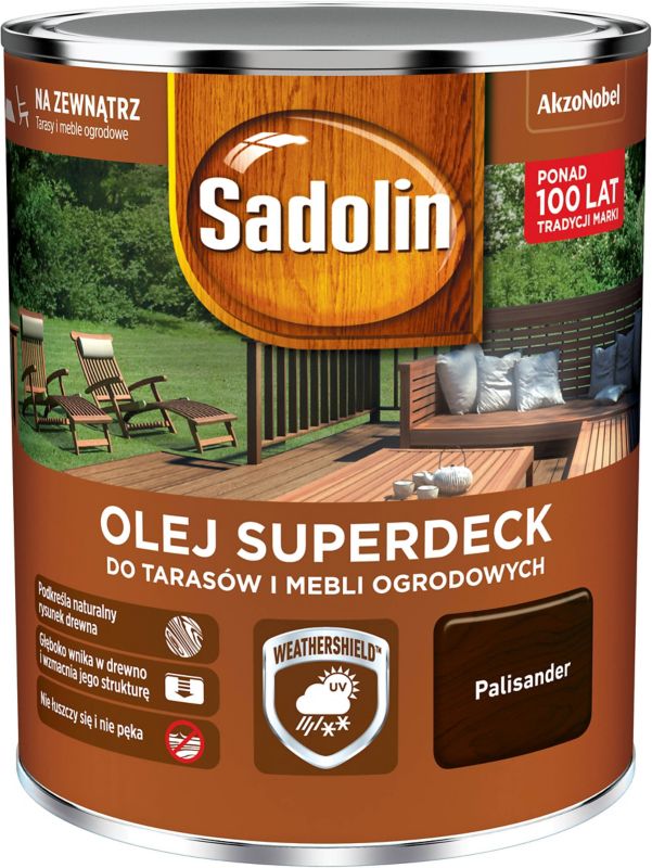 Olej do drewna Sadolin Superdeck palisander 0,75 l