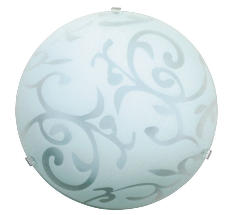 Plafon sufitowy Rabalux Scroll biało-przezroczysty szkło 1 x E27 x 60W IP20 wym: 25 x 25 cm - 1 szt.