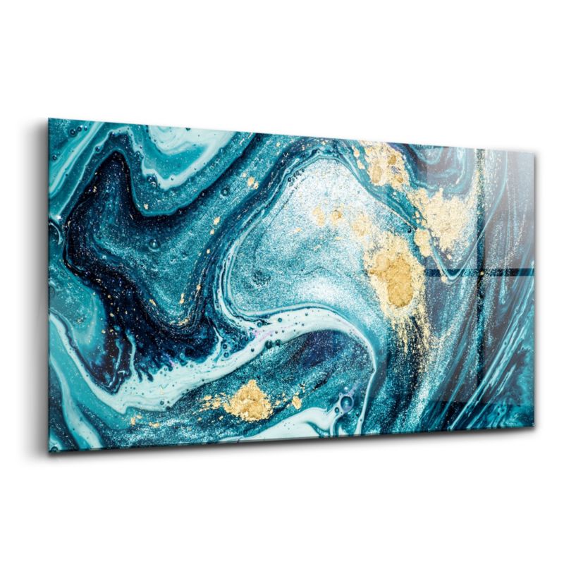 Foto Obraz Ścienny Szklany Wallfluent 140x70 cm Abstrakcja Marmur 1 szt.