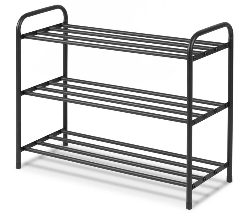 Regał szafka stojak półka na buty obuwie Massido stalowa 3 poziomy 1 szt.