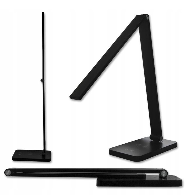 Lampka biurkowa MasterLed Ingrid czarna LED 7W 2700K-6500K 420lm IP20 wym: 37 x 11 x 32 cm tworzywo sztuczne - 1 szt.