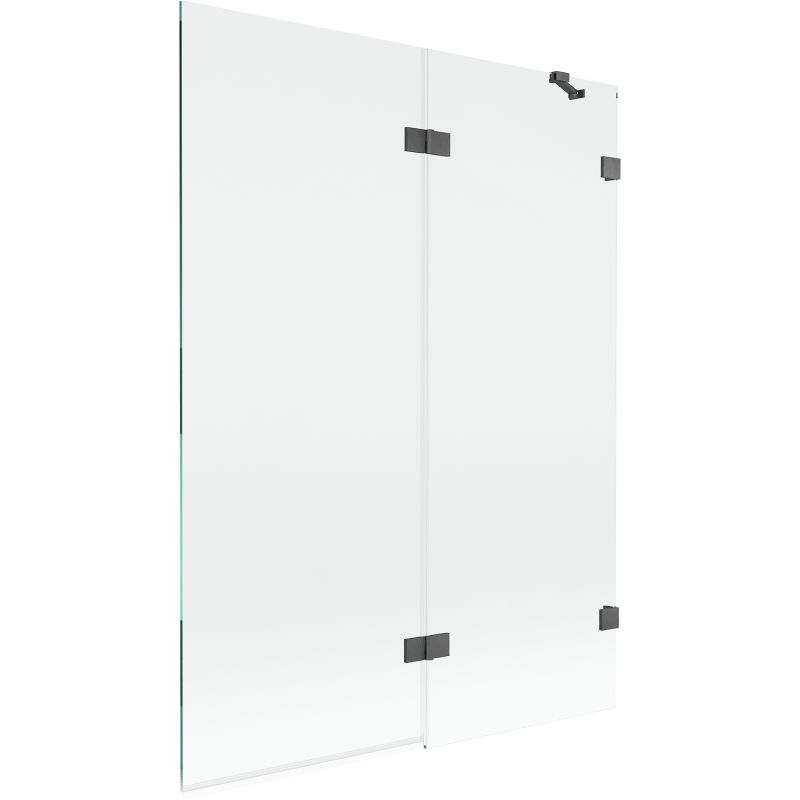 Parawan nawannowy Mexen Lunar gun gray szczotkowany 130 x 150 cm 2-skrzydłowy 1 szt