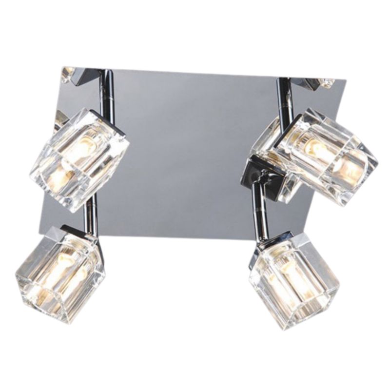 Lampa sufitowa wisząca Italux Crt 2588 chromowana przezroczysty nowoczesna 4xG9 x 40W 1 szt.