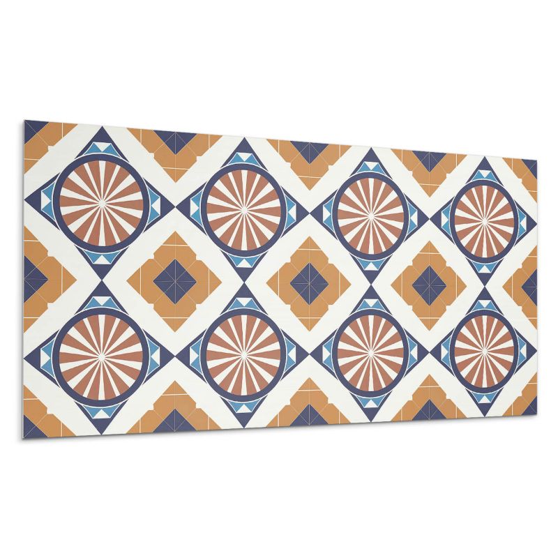 Panel samoprzylepny Wallfluent 120x60 cm Okręgowe motywy w stylu geometrycznym 1 szt.